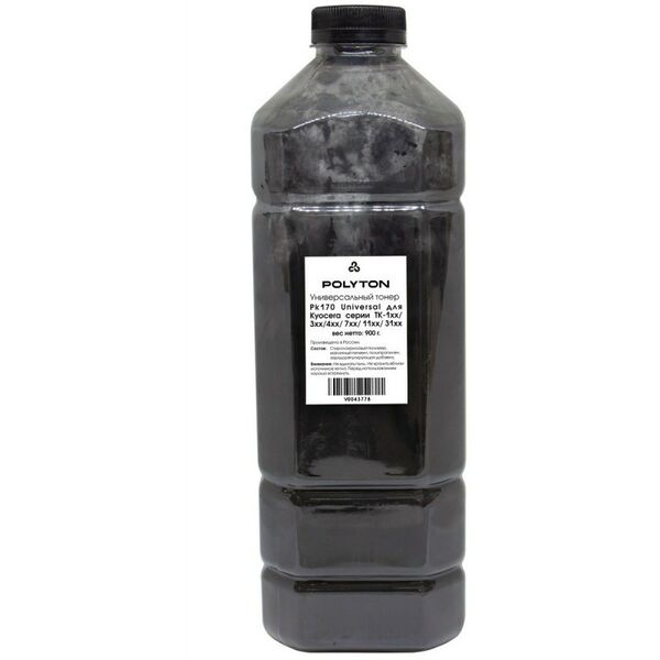 Для Kyocera: Тонер универсальный  POLYTON тип PK170 900 г для Kyocera TK-1xx/3xx/4xx/7xx/11xx/31xx, Bk, канистра [99018801] фотографии