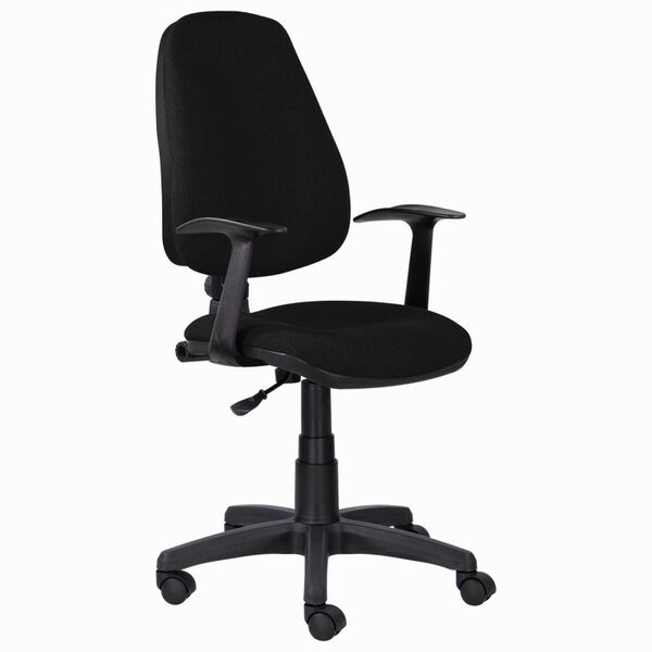 Стулья и кресла: Кресло Brabix Comfort MG-321 регулируемая эргономичная спинка, ткань, черное [532556] фотографии