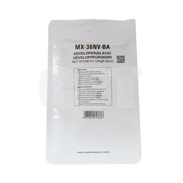 Для Sharp:  Девелопер MX-36GVBA для SHARP MX-2310U/2610N/2640N/3115N/3610N Black, 195г, 100000 стр. [CET171023] фотографии
